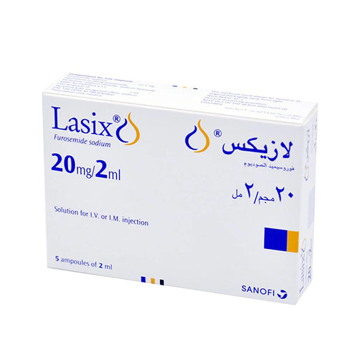 Lasix (20mg/2ml) Injection – 50 Ampoules