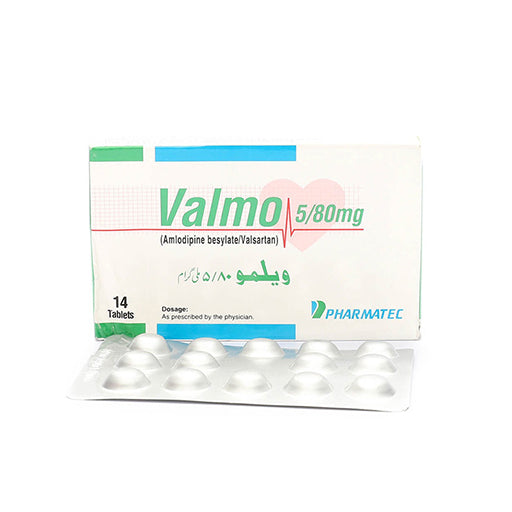 Valmo 5/80mg – 14 Tablets | Dual Blood Pressure Control