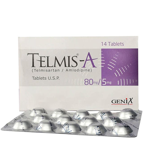Telmis-A 80/5mg – 14 Tablets | High-Potency Dual Action Blood Pressure Support