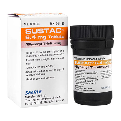 Sustac 6.4mg – 30 Tablets | Blood Pressure & Heart Health Support