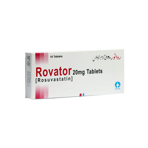 Rovator 20mg – 10 Tablets | High Cholesterol & Heart Health Support