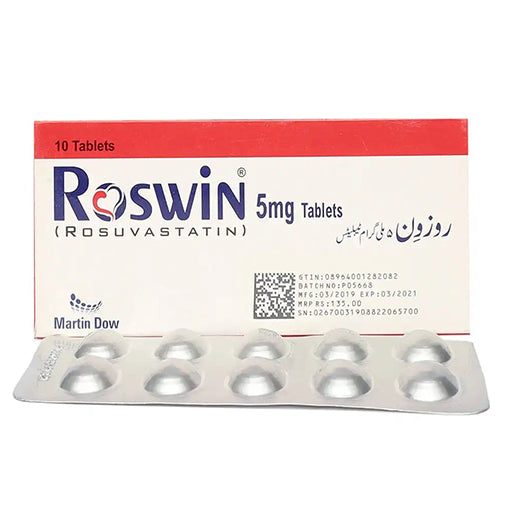 Roswin 5mg – 10 Tablets | Cholesterol & Heart Health Support