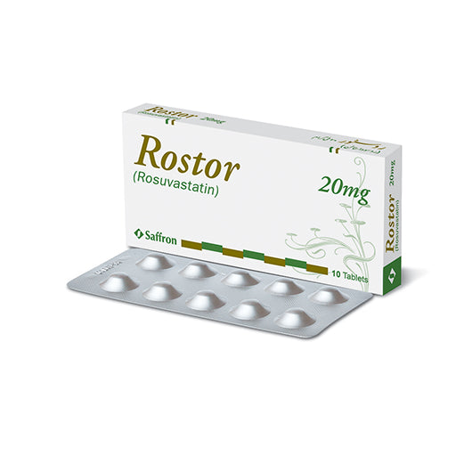 Rostor (20mg) Tablets – 10’s | Antihypertensive & Heart Health Support