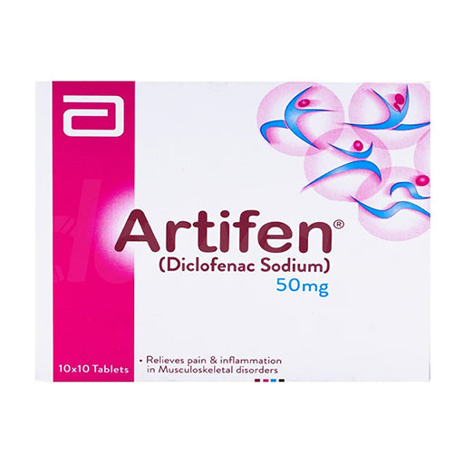 Artifen 50mg Tablets (100’s) – Effective Pain & Inflammation Relief