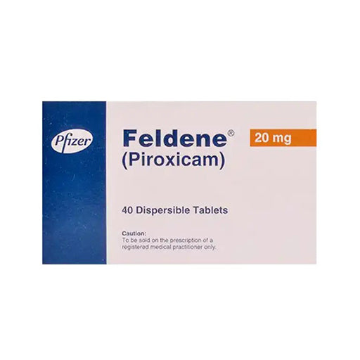 Feldene 20mg (40 Tablets) – Piroxicam Anti-Inflammatory & Pain Relief Tablets