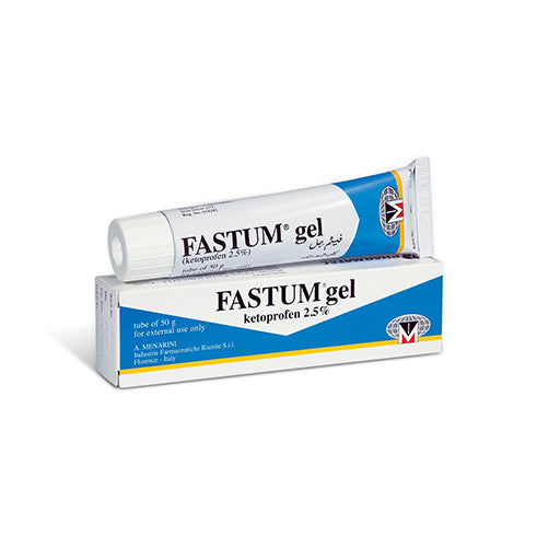 Fastum Gel 2.5% (50g) – Topical Pain Relief Gel with Ketoprofen for Muscle, Joint & Back Pain