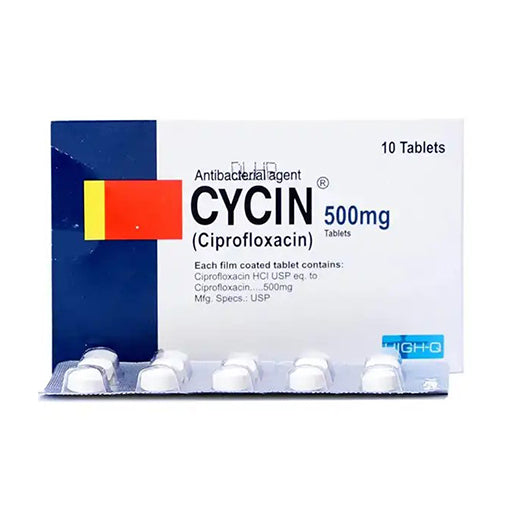 Cycin 500mg Tablets – Broad-Spectrum Antibiotic for Bacterial Infections