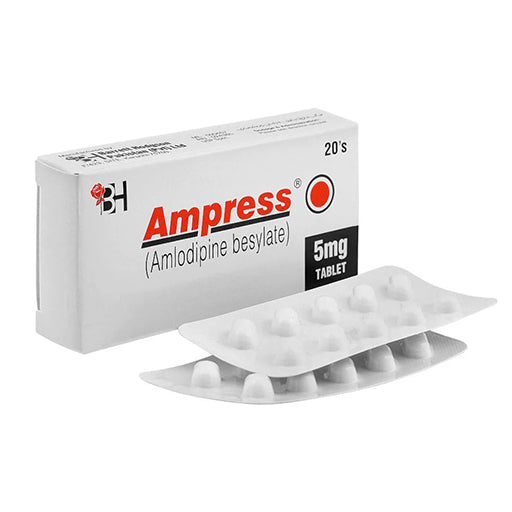 Ampress 5mg Tablets – 20 Tablets – Blood Pressure & Heart Health Support