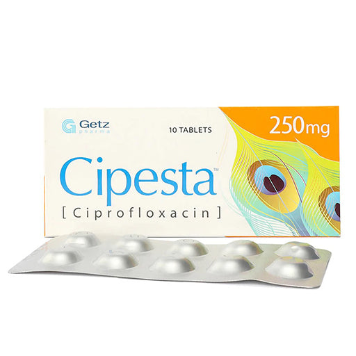 Cipesta 250mg Tablets – Broad-Spectrum Antibiotic for Bacterial Infections