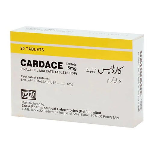 Cardace 5mg Tablets (20’s) – Ramipril ACE Inhibitor for Blood Pressure, Heart Protection & Kidney Health