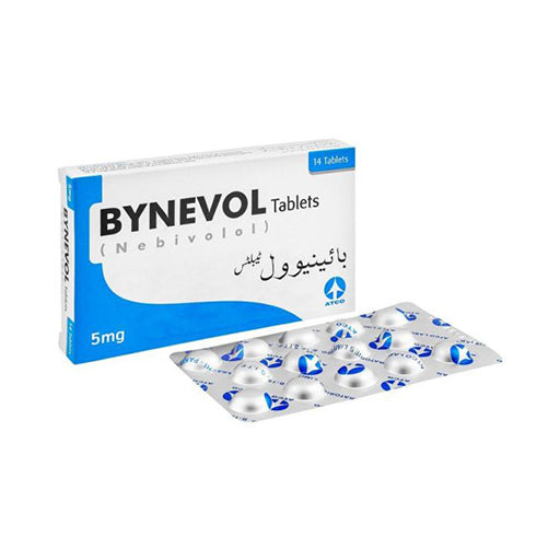 Bynevol 5mg Tablets (14’s) – For High Blood Pressure & Heart Failure (Nebivolol)