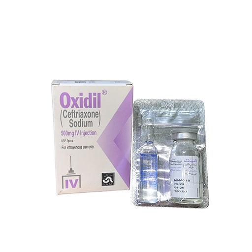 Oxidil 500 mg IV/IM Injection (Ceftriaxone) — Single Vial
