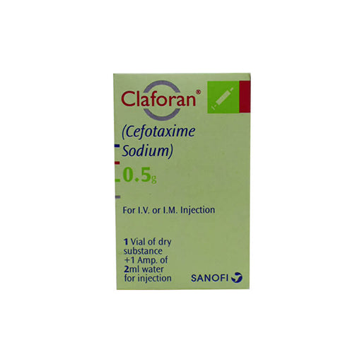 Claforan 0.5g Injection (Cefotaxime) – 1 Vial