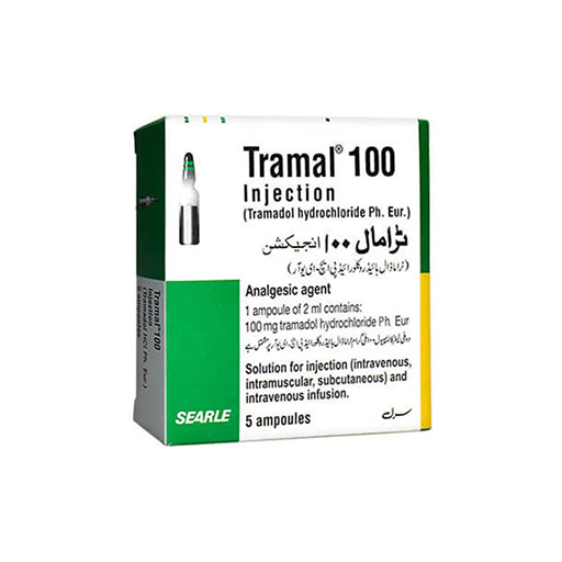 Tramal (100mg) Injection – 2ml × 5 Ampoules