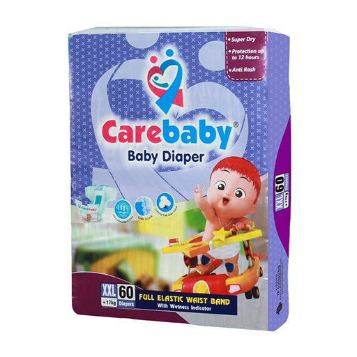 Carebaby Diapers Size 6 XXL – 60 Pieces | Extra‑Large Super‑Absorbent Protection for Babies 17 kg+