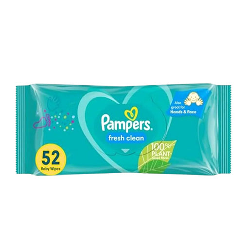 Pampers Baby Wipes – 52 Pieces (Imported) | Gentle & Hypoallergenic Clean for Sensitive Skin