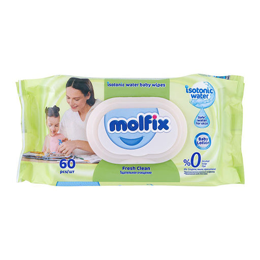 Molfix Baby Wipes – 60 Pieces | Gentle & Alcohol‑Free Cleansing for Sensitive Skin