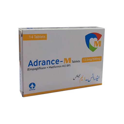 Adrance-M (12.5/500mg) 14 Tablets