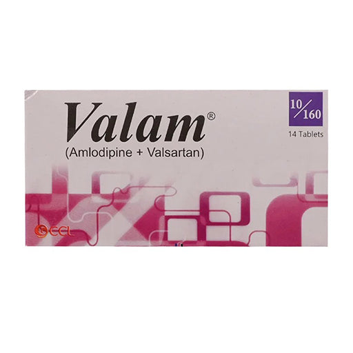 Valam 10/160mg – 14 Tablets | Blood Pressure & Heart Support Combination