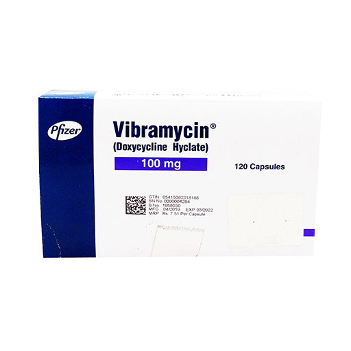 Vibramycin (100mg) 120 Capsules