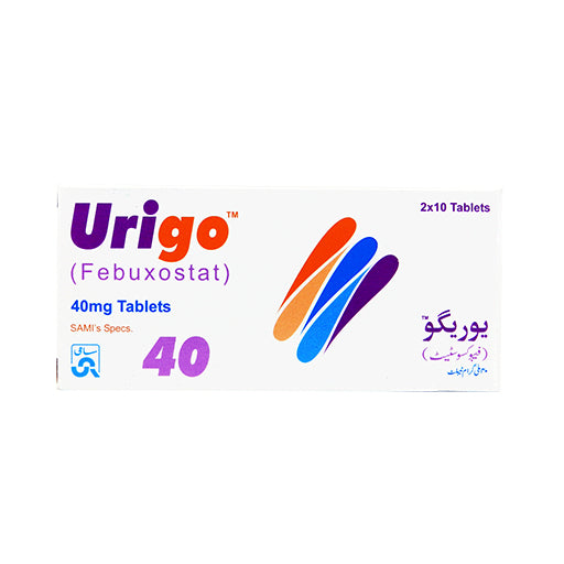 Urigo 40mg – 20 Tablets | Uric Acid & Gout Management