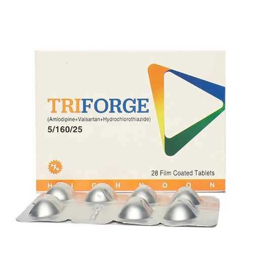 Triforge 5/160/25mg – 28 Tablets | Triple-Action Blood Pressure & Heart Health Support