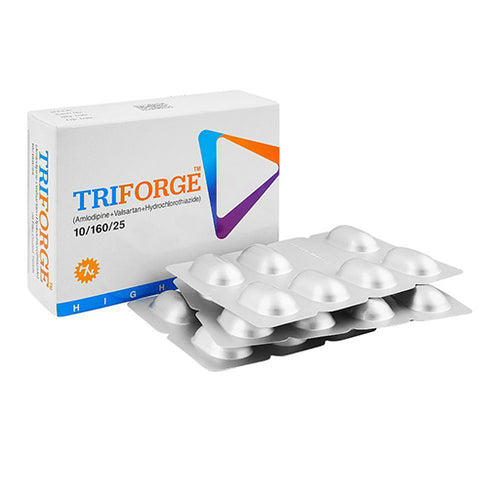 Triforge 10/160/25mg – 28 Tablets | Blood Pressure & Heart Health Support