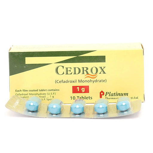 Cedrox 1g 10 Tablets – Cefadroxil Antibiotic for Bacterial Infections