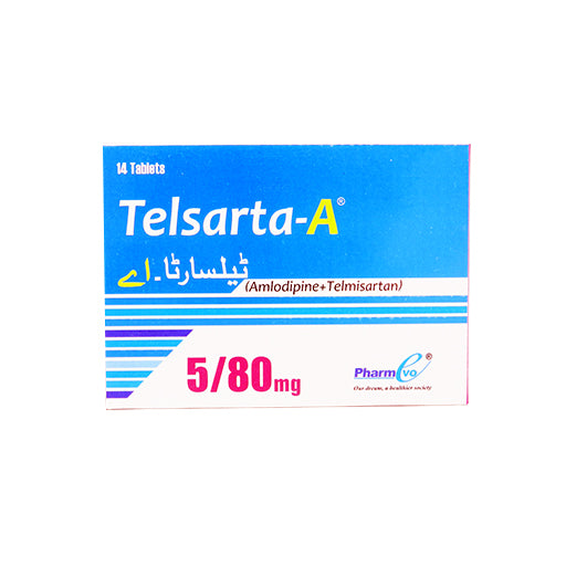 Telsarta-A 5/80mg – 14 Tablets | High-Potency Dual Action Blood Pressure Support