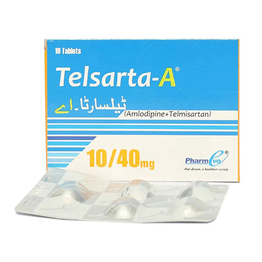 Telsarta-A 10/40mg – 10 Tablets | Dual Action Blood Pressure & Heart Health Support