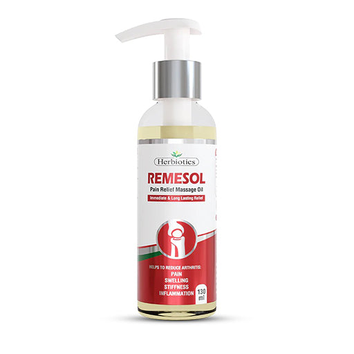 Remesol Pain Relief Oil – 130 ml | Deep-Penetrating Joint & Muscle Massage Oil for Pain & Stiffness