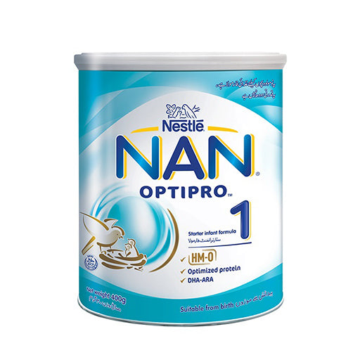 Nestlé NAN 1 OPTIPRO Starter Infant Formula – 400g Tin | Complete Nutrition for Babies (0-6 Months)