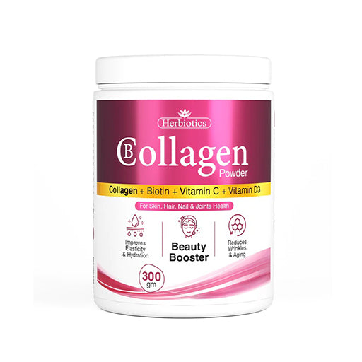 Herbiotics B Collagen Powder – 300 g | Premium Beauty & Wellness Supplement for Skin, Hair, Nails & Joints