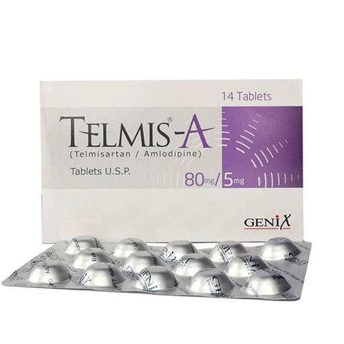 Telmis-A 80/5mg – 14 Tablets | High-Potency Dual Action Blood Pressure Support