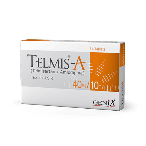 Telmis-A 40/10mg – 14 Tablets | Dual Action Blood Pressure & Heart Health Support