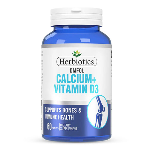 Herbiotics DMFOL – Calcium & Vitamin D3 Rich Formula | Bone Strength & Muscle Support Supplement