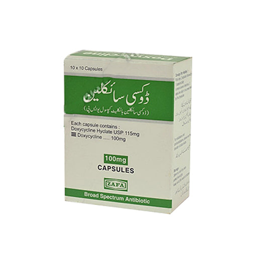 Doxycycline (100mg) 100 Capsules