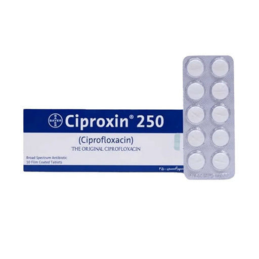 Ciproxin (250mg) 10 Tablets
