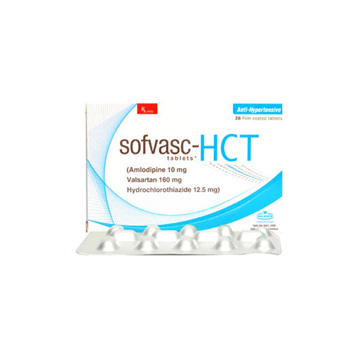 Sofvasc HCT 10/160/12.5mg – 10 Tablets | Advanced Blood Pressure & Heart Health Support