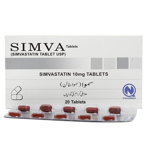 Simva 10mg – 20 Tablets | Cholesterol & Heart Health Support
