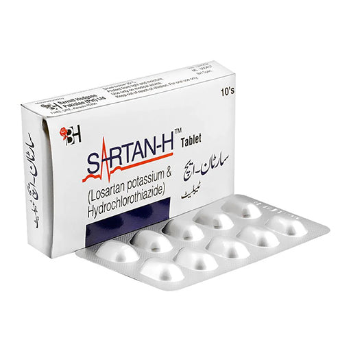 Sartan-H 50/12.5mg – 10 Tablets | Blood Pressure & Heart Health Support