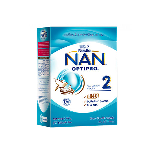 Nestlé NAN 2 OPTIPRO Follow-On Formula – 600g | Balanced Nutrition for Babies 6-12 Months