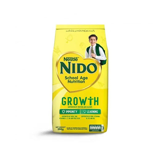 Nestlé Nido School Age Nutrition 390 g – Fortified Milk Powder for Children’s Growth, Immunity & Learning