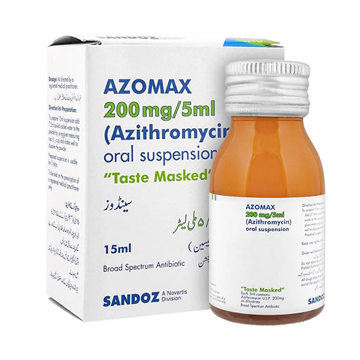 Azomax (200mg/5ml) 15ml Oral Suspension