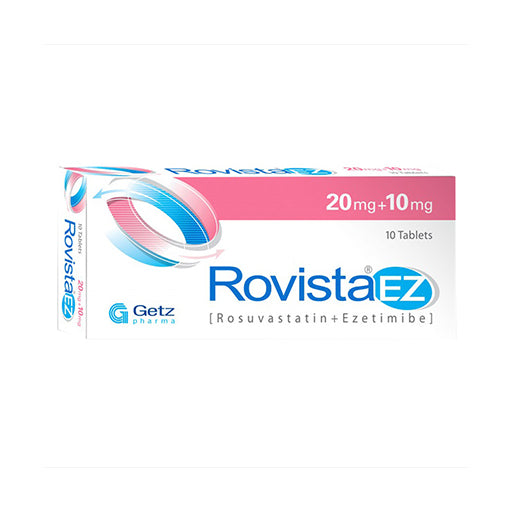 Rovista EZ 20/10mg – 10 Tablets | Cholesterol & Heart Health Support