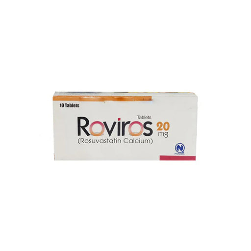 Roviros 20mg – 10 Tablets | High Cholesterol & Heart Health Support