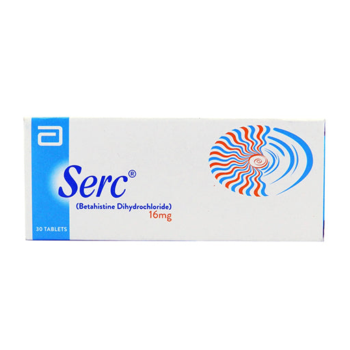 Serc (16mg) 30 Tablets