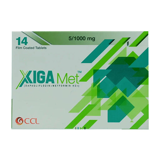 Xiga Met (5/1000mg) 14 Tablets
