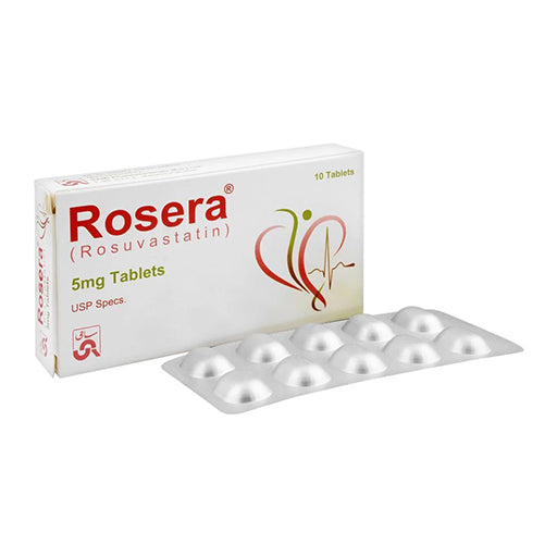 Rosera (5mg) Tablets – 10’s | Antihypertensive & Cholesterol Support