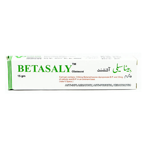Betasaly (0.64/30mg) 15g Cream – Betamethasone & Salicylic Acid Topical Anti-inflammatory & Keratolytic Cream